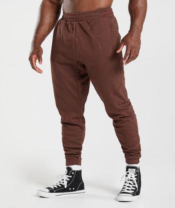 Pánské Kalhoty Jogger Gymshark Power Růžové Hnědé | CZ 2962CTV